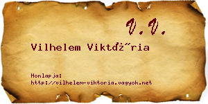 Vilhelem Viktória névjegykártya