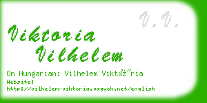 viktoria vilhelem business card